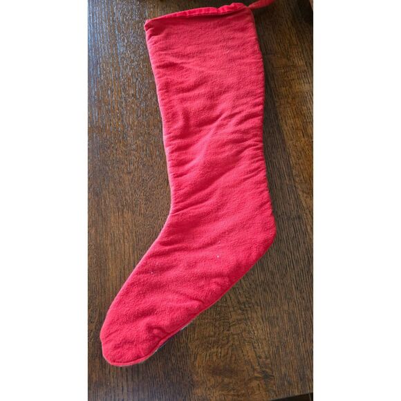 Vintage Wool Sferra Needlepoint Christmas Stocking 20" - Picture 3 of 3